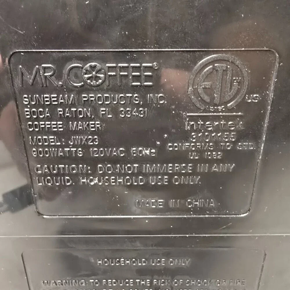 Mr. Coffee JWX23 12-Cup Programmable Coffee Maker w/ Strong Brew
